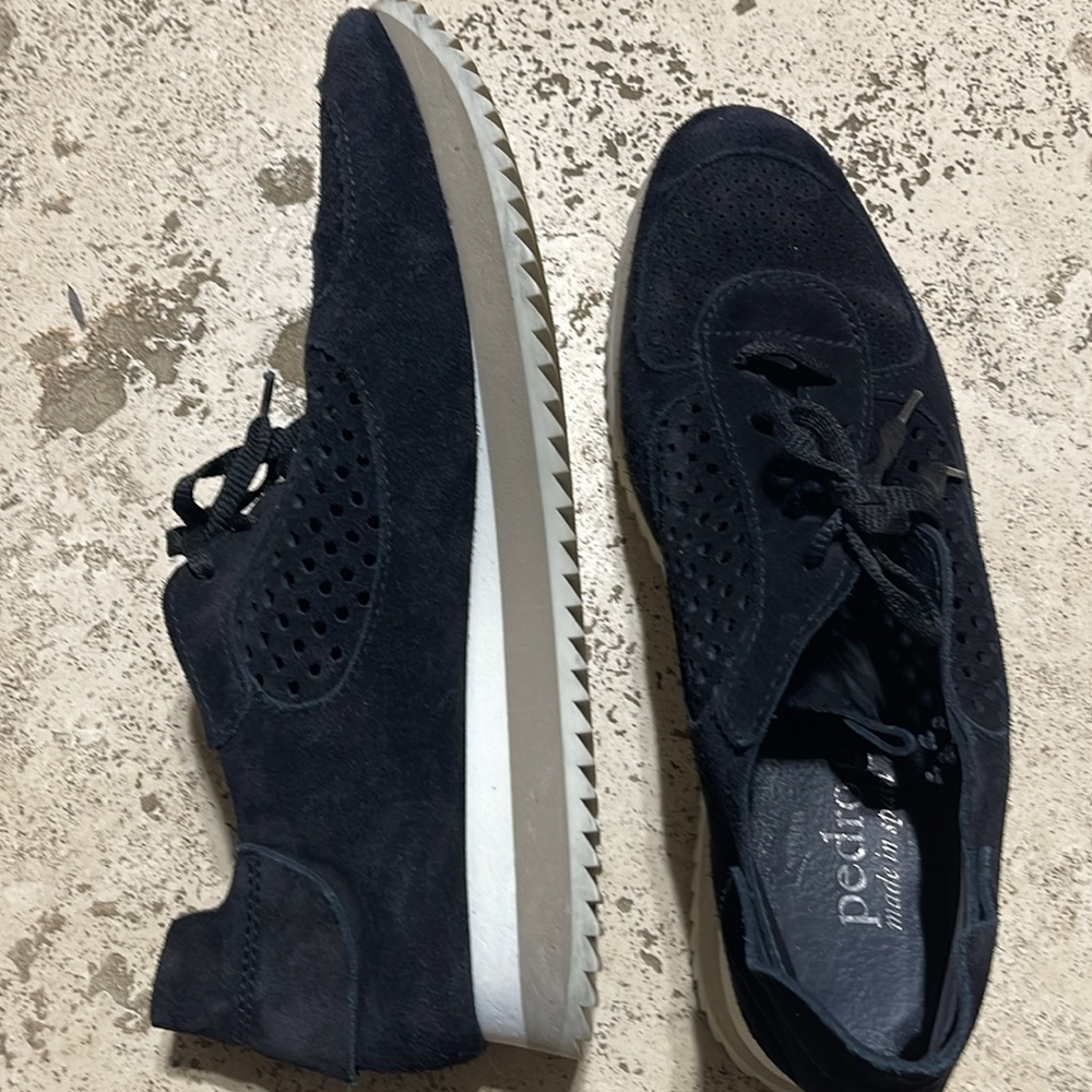Pedro Garcia Omega Suede Sneakers Black Size 44 - Picture 10 of 13